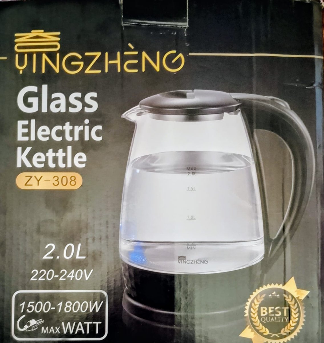 غلاية كهربائية زجاجية فاخرة – ماركة JINGZHENG
